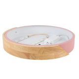 LED Ceiling Light Modern Round Dimming Indoor Flush Mount Lamp with Remote Controller for Bedroom Living Room Hallway