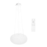 Modern Pendant Light Fixture Ceiling Hanging Light Fixture LED Pendant Light for Kitchen Island Dinning Room Hallway Milky White Lampshade Round