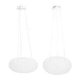 Modern Pendant Light Fixture Ceiling Hanging Light Fixture LED Pendant Light for Kitchen Island Dinning Room Hallway Milky White Lampshade Round