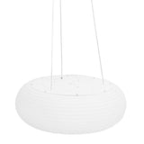 Pendant Light Round Milky White PC Lampshade LED Height Adjustable 3 Color Temperature Stepless Dimmable Modern Hanging Lamp for Kitchen Island