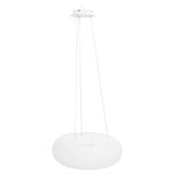 Pendant Light Round Milky White PC Lampshade LED Height Adjustable 3 Color Temperature Stepless Dimmable Modern Hanging Lamp for Kitchen Island