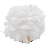 Plume Bedside Table Lamp E27 Decorative Modern Plume Night Light Nightstand Lamp for Living Room Bedroom Wedding Decor White