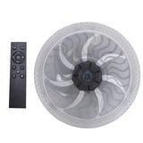 E26 E27 Ceiling Fan with Light Remote Flush Mount Socket Ceiling Fan Light Screw in LED Ceiling Fan Lamp for Bedroom Living Room Garage Kitchen