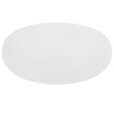 LED Flush Mount Ceiling Light Round Ceiling Lamp Creamy White Threaded Shape Lampshade for Living Room Dining Room Bedroom 35cm / 13.8in In Australia - Darrahopens