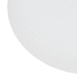 LED Flush Mount Ceiling Light Round Ceiling Lamp Creamy White Threaded Shape Lampshade for Living Room Dining Room Bedroom 35cm / 13.8in