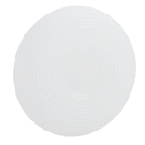 LED Flush Mount Ceiling Light Round Ceiling Lamp Creamy White Threaded Shape Lampshade for Living Room Dining Room Bedroom 35cm / 13.8in