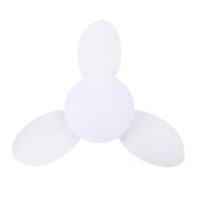 Ceiling Fan Light Flush Mount 25in Small Dimmable LED 6 Speed Quiet DC Motor for Patio Kitchen Bedroom White