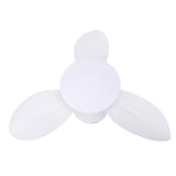 Ceiling Fan Light Flush Mount 25in Small Dimmable LED 6 Speed Quiet DC Motor for Patio Kitchen Bedroom White