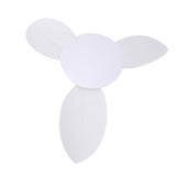 Ceiling Fan Light Flush Mount 25in Small Dimmable LED 6 Speed Quiet DC Motor for Patio Kitchen Bedroom White