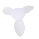 Ceiling Fan Light Flush Mount 25in Small Dimmable LED 6 Speed Quiet DC Motor for Patio Kitchen Bedroom White