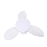 Ceiling Fan Light Flush Mount 25in Small Dimmable LED 6 Speed Quiet DC Motor for Patio Kitchen Bedroom White