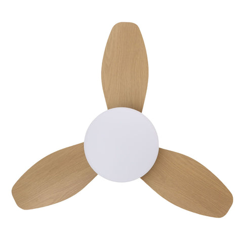 25 Inch Ceiling Fan with Light and Remote Flush Mount Quiet DC Motor 6 Speeds Dimmable 3000-6500K Color Temperature Timer for Bedroom Living Room In Australia - Darrahopens