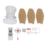 25 Inch Ceiling Fan with Light and Remote Flush Mount Quiet DC Motor 6 Speeds Dimmable 3000-6500K Color Temperature Timer for Bedroom Living Room In Australia - Darrahopens