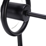 Black Wall Sconce Light Modern Indoor Wall Light Fixture with Clear Glass Shade for Dining Room Coffee Shop Hotel Bedroom Living Room Hallway