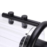Black Wall Sconce Light Modern Indoor Wall Light Fixture with Clear Glass Shade for Dining Room Coffee Shop Hotel Bedroom Living Room Hallway