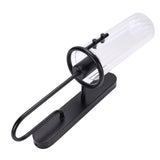 Black Wall Sconce Light Modern Indoor Wall Light Fixture with Clear Glass Shade for Dining Room Coffee Shop Hotel Bedroom Living Room Hallway