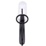 Black Wall Sconce Light Modern Indoor Wall Light Fixture with Clear Glass Shade for Dining Room Coffee Shop Hotel Bedroom Living Room Hallway