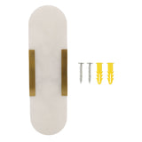 Marble Wall Lamp Modern Unique Patterns 3000k Warm Light Vanity Light for Dining Rooms Living Rooms Kitchens Hallways