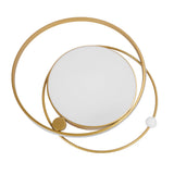 Modern LED Ceiling Light Dimmable Flush Mount Ceiling Lamp with Remote Control for Bedroom Living Room Dining Room Kitchen Gold