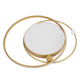 Modern LED Ceiling Light Dimmable Flush Mount Ceiling Lamp with Remote Control for Bedroom Living Room Dining Room Kitchen Gold