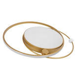 Modern LED Ceiling Light Dimmable Flush Mount Ceiling Lamp with Remote Control for Bedroom Living Room Dining Room Kitchen Gold