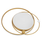 Modern LED Ceiling Light Dimmable Flush Mount Ceiling Lamp with Remote Control for Bedroom Living Room Dining Room Kitchen Gold
