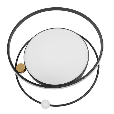 Modern LED Ceiling Light Dimmable Flush Mount Ceiling Lamp with Remote Control for Bedroom Living Room Dining Room Kitchen Black In Australia - Darrahopens