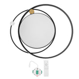 Modern LED Ceiling Light Dimmable Flush Mount Ceiling Lamp with Remote Control for Bedroom Living Room Dining Room Kitchen Black In Australia - Darrahopens