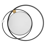 Modern LED Ceiling Light Dimmable Flush Mount Ceiling Lamp with Remote Control for Bedroom Living Room Dining Room Kitchen Black In Australia - Darrahopens