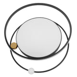 Modern LED Ceiling Light Dimmable Flush Mount Ceiling Lamp with Remote Control for Bedroom Living Room Dining Room Kitchen Black In Australia - Darrahopens