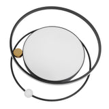 Modern LED Ceiling Light Dimmable Flush Mount Ceiling Lamp with Remote Control for Bedroom Living Room Dining Room Kitchen Black