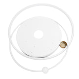Modern LED Ceiling Light Dimmable Flush Mount Ceiling Lamp with Remote Control for Bedroom Living Room Dining Room Kitchen White