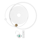 Modern LED Ceiling Light Dimmable Flush Mount Ceiling Lamp with Remote Control for Bedroom Living Room Dining Room Kitchen White