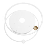 Modern LED Ceiling Light Dimmable Flush Mount Ceiling Lamp with Remote Control for Bedroom Living Room Dining Room Kitchen White