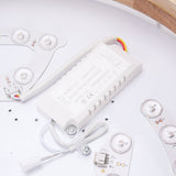 LED Flush Mount Ceiling Light Wooden 3000K to 6500K Dimmable Round Ceiling Light Fixture with Remote Control for Bedroom Kitchen 30cm/11.8in