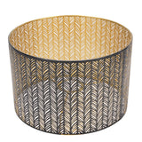 Metal Lampshade E14 E27 Iron Cylinder Shape Hollow Out Leaf Decorative Lamp Shade for Table Wall Ceiling Lamp Black and Gold