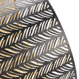 Metal Lampshade E14 E27 Iron Cylinder Shape Hollow Out Leaf Decorative Lamp Shade for Table Wall Ceiling Lamp Black and Gold