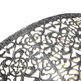 Metal Lampshade E14 E27 Iron Hollow Out Modern Decorative Cylinder Lamp Shade for Table Wall Ceiling Lamp Black and Gold