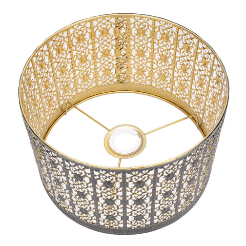 Metal Lamp Shade High Light Transmittance Modern Decorative Hollow Iron Lampshade for E14 E27 Bulbs