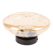 Modern Minimalist Wall Sconce 3000K Warm Light Glass Iron Corrugated Projection Round Indoor Wall Lamp for Bedroom Living Room Hallway Antique Bronze In Australia - Darrahopens