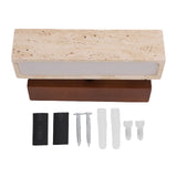 Modern Wall Sconce Indoor Bedside Wall Light Rotatable Wall Lamp for Living Room Bedroom Hallway Walnut