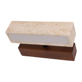 Modern Wall Sconce Indoor Bedside Wall Light Rotatable Wall Lamp for Living Room Bedroom Hallway Walnut