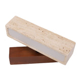 Modern Wall Sconce Indoor Bedside Wall Light Rotatable Wall Lamp for Living Room Bedroom Hallway Walnut