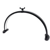 LED Desk Half Moon Light Black 3 Color Modes 10 Brightness Levels 28 Inch Professional Nail Desk Lamp with Phone Holder for Salon US Plug