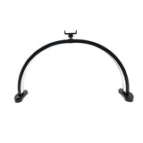 LED Desk Half Moon Light Black 3 Color Modes 10 Brightness Levels 28 Inch Professional Nail Desk Lamp with Phone Holder for Salon UK Plug In Australia - Darrahopens
