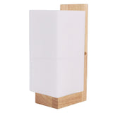 Wood Wall Lamp LED Japanese Style Dimmable Wall Sconce for Hallway Balcony Staircase Corridor