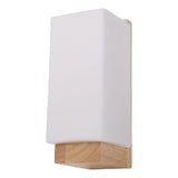 Wood Wall Lamp LED Japanese Style Dimmable Wall Sconce for Hallway Balcony Staircase Corridor