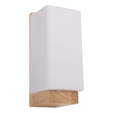 Wood Wall Lamp LED Japanese Style Dimmable Wall Sconce for Hallway Balcony Staircase Corridor