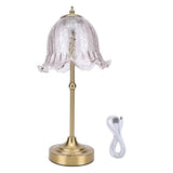 Cordless Table Lamp Glass Lamp Shade European Decorative Touch Table Lamp Night Light for Bedside Night Stand In Australia - Darrahopens