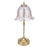 Cordless Table Lamp Glass Lamp Shade European Decorative Touch Table Lamp Night Light for Bedside Night Stand